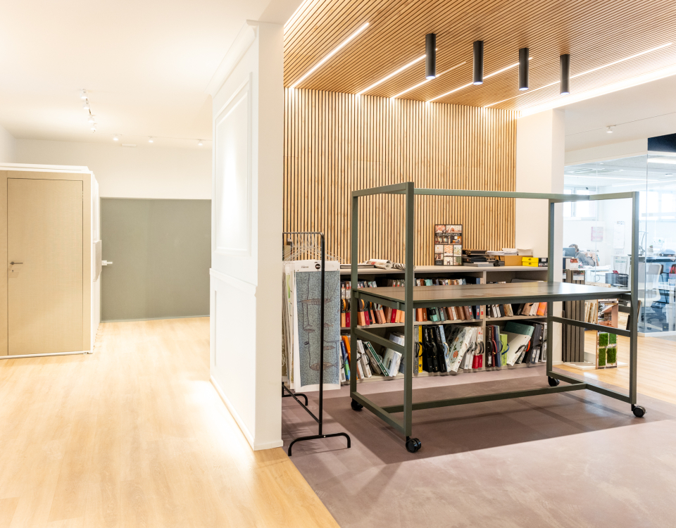 progettazione showroom Colorificio Cappelli