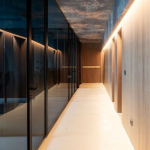 Pareti in vetro in ufficio